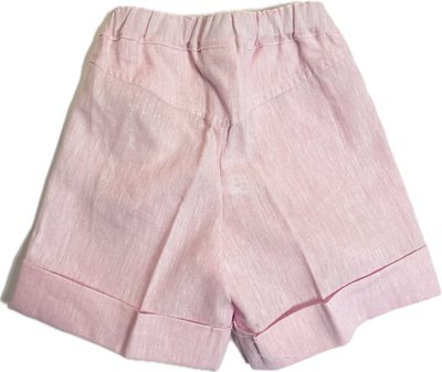 Pantaloncino corto Mavilu modello Elba in 100% cotone con zip laterale e bottone