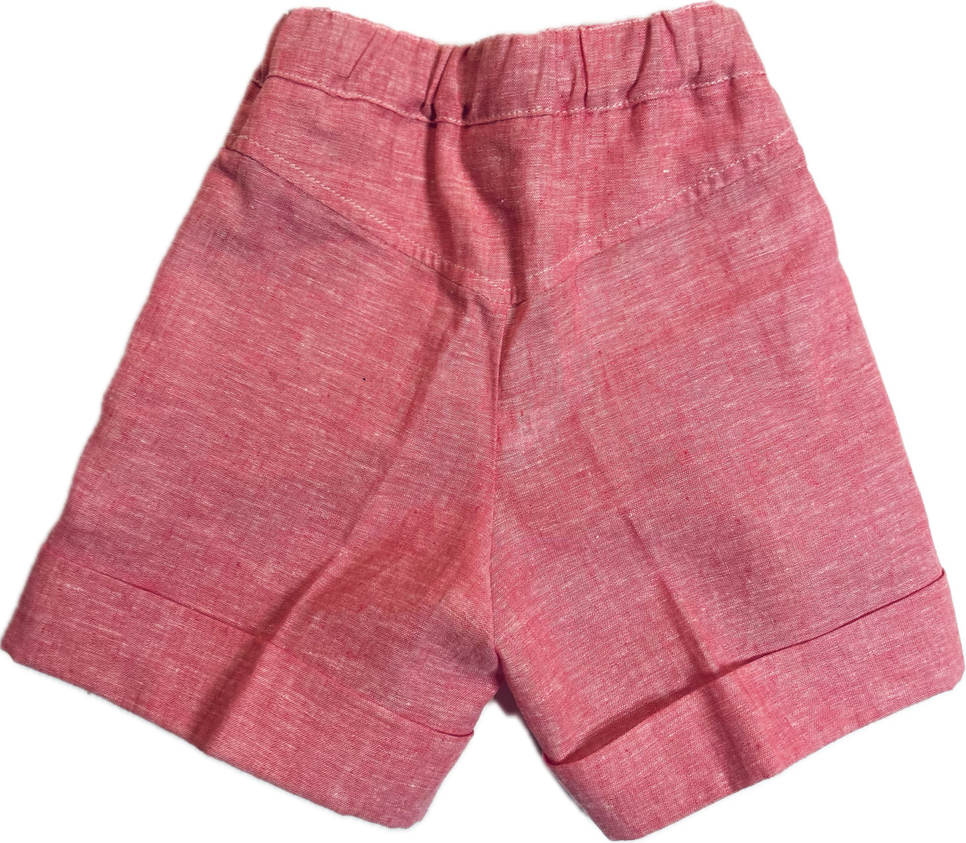 Pantaloncino corto Mavilu modello Elba in 100% cotone con zip laterale e bottone