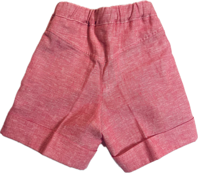 Pantaloncino corto Mavilu modello Elba in 100% cotone con zip laterale e bottone